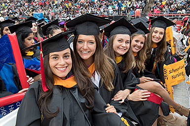 School of Nursing graduates at Commencement